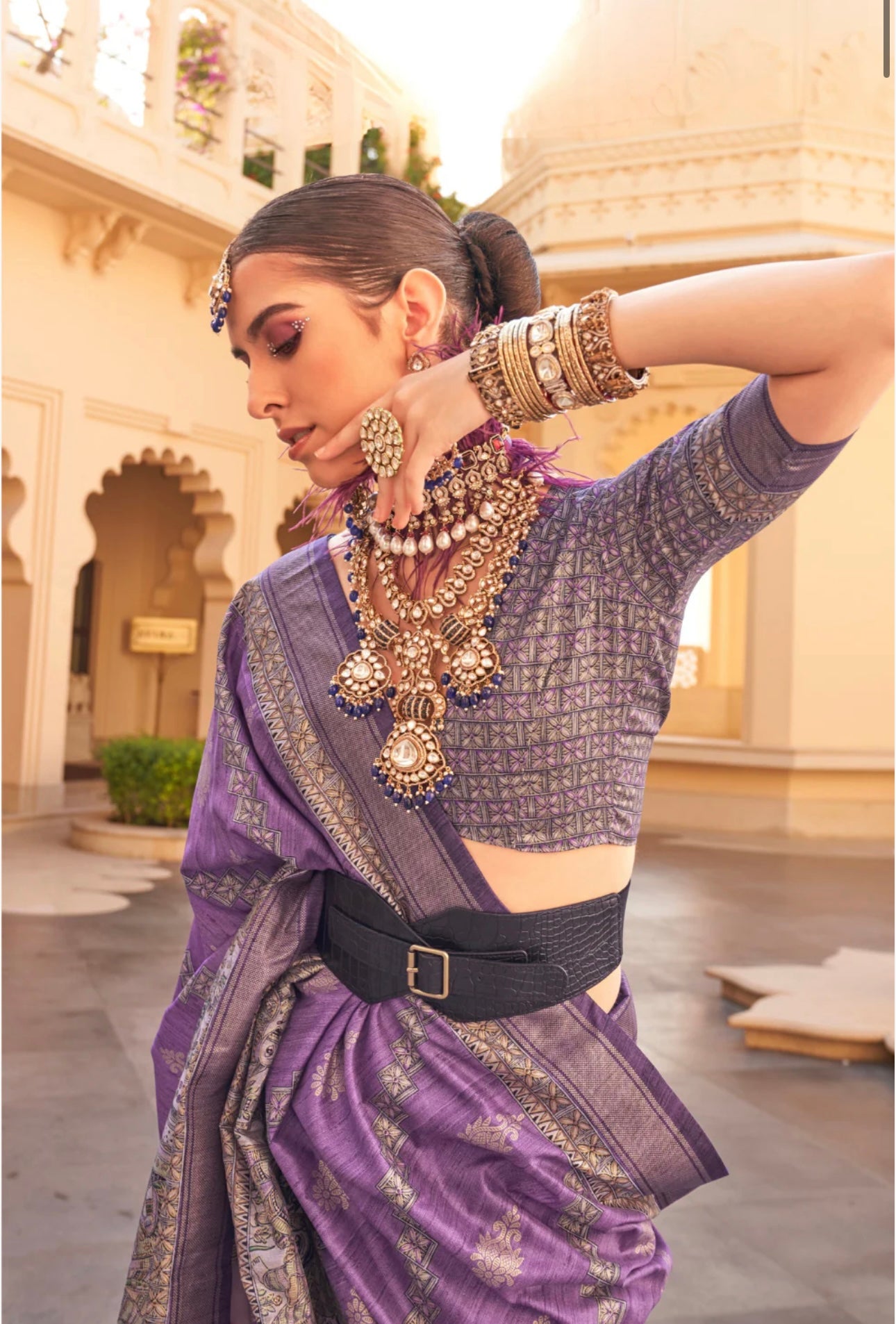Purple Patola Saree