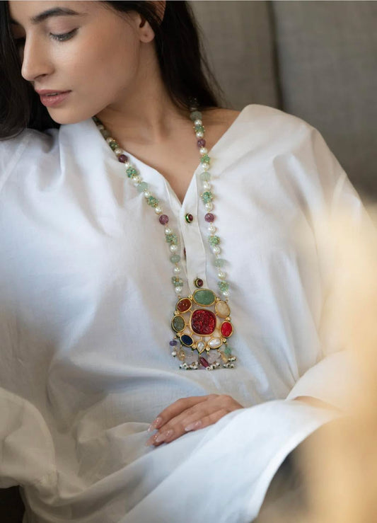 Navratan Locket Set