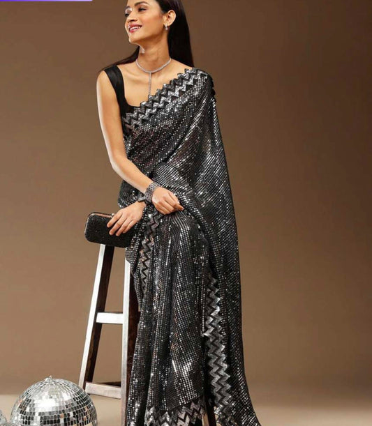 Silver partywear