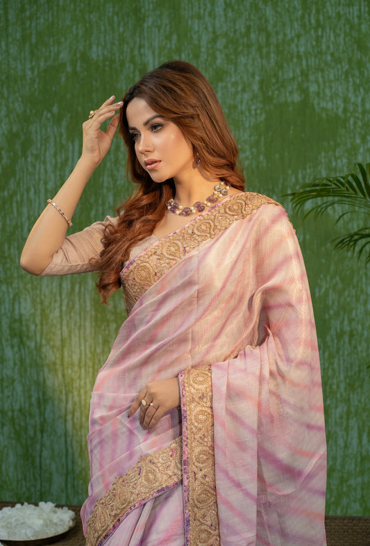 Omber Pink Saree