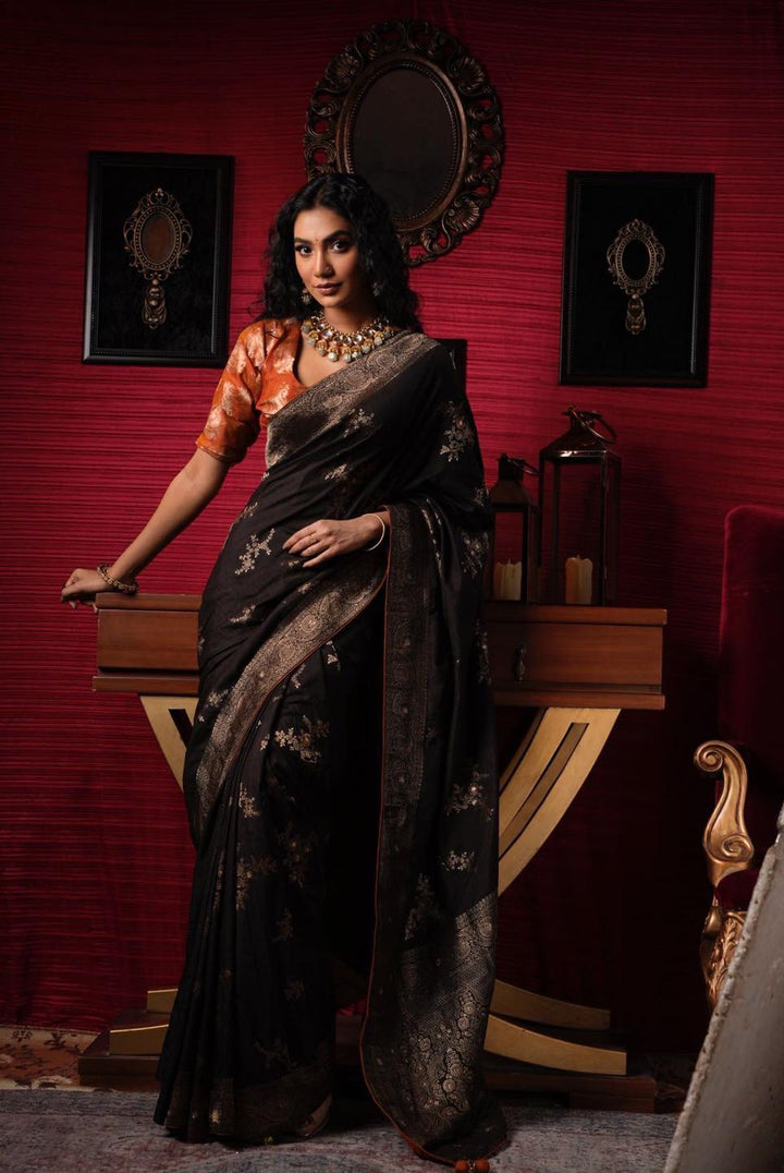 Brown Silk Saree