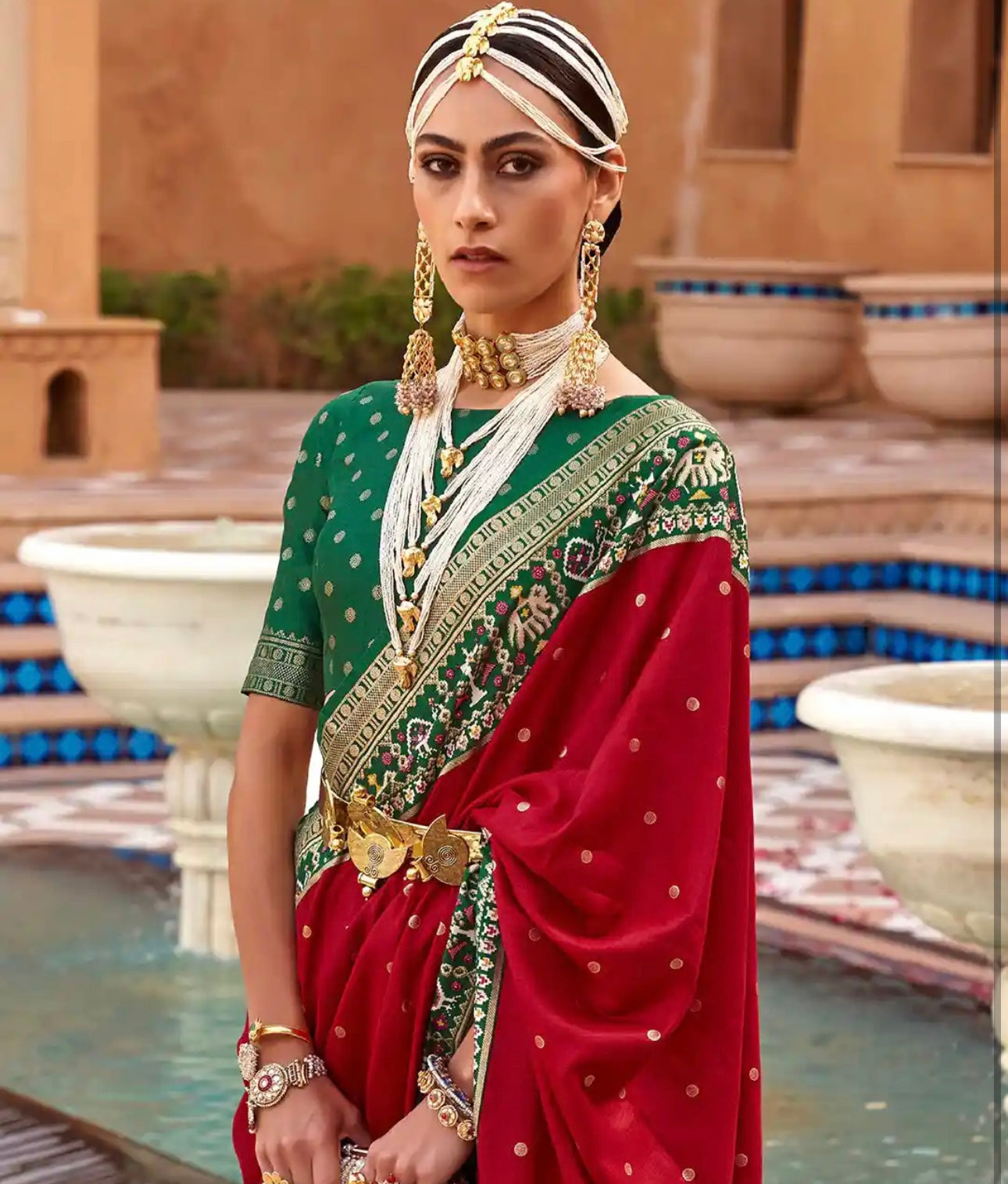 Sindur Red Patola Saree